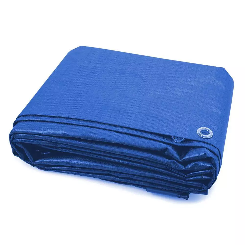 Brezents Tarpaulin (zils) 5mx6m. (57 g/m2)